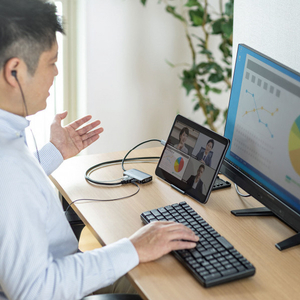 サンワサプライ USB Type C-HDMI/VGA変換アダプタ(4K/30Hz/PD対応) AD-ALCHV02-イメージ3