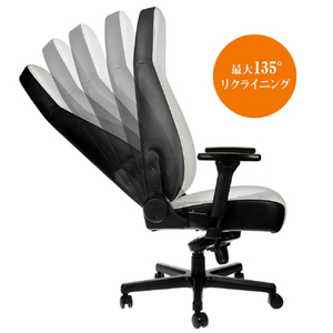 noblechairs ゲーミングチェア ICON(アイコン) プレミアムホワイト NBL-ICN-PU-WBK-SGL-ED-イメージ7