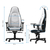 noblechairs ゲーミングチェア ICON(アイコン) プレミアムホワイト NBL-ICN-PU-WBK-SGL-ED-イメージ9