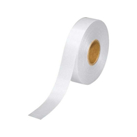 スマートバリュー カラーリボン 白 18mm×25m FCJ130C-B818J-WH