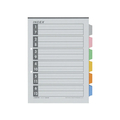 ジョインテックス インデックス A4タテ 6色6山 10組 FC28011-D027J-6Y