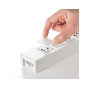 サンワサプライ コンセント安全キャップ 抜け止め用 TAP-CAP2P100L-イメージ3