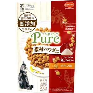 日本ペットフード コンボ ピュア キャット チキン味・鶏パウダー仕立て 200g(100g×2袋入) ﾋﾟﾕｱCﾁｷﾝｱｼﾞﾄﾘﾊﾟｳﾀﾞ-200G-イメージ1