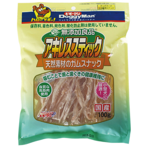 ドギーマンハヤシ 無添加良品 アキレススティック 100g ﾑﾃﾝｶｱｷﾚｽｽﾃｨﾂｸ100-イメージ1