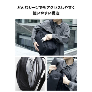 エレコム MNL CITY PACK CORDURA re/cor ブラック BM-MNLBP01NBK-イメージ6