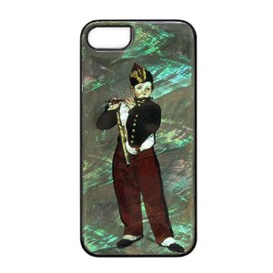 ikins iPhone SE(第3世代)/SE(第2世代)/8/7用天然貝ケース 名画シリーズ 笛を吹く少年 I22748ISE3-イメージ1