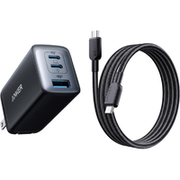 Anker PowerPort III 3-Port 65W Pod with USB-C & USB-C ケーブル B2667N12