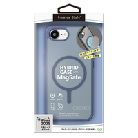 PGA iPhone 16e用MagSafe対応 ハイブリッドケース マットネイビー PG-25KMH06NV