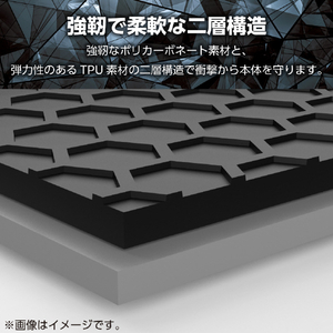 エレコム iPhone17e/16e用 ZEROSHOCK ケース ブラック PM-A25SZEROBK-イメージ5