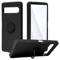 ラスタバナナ Xperia 10 VII用TPUリングケース ブラック 9268XP107TPRBK