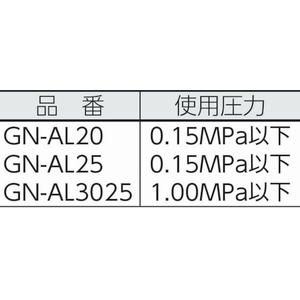 アクアシステム アルミ製手動ガンノズル (NBR) 接続Rc3／4 Rc3／4(スイベル付)0.15MPa以下 FC459JE-4942159-イメージ2
