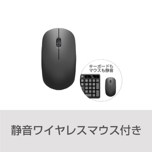 e angle 静音ワイヤレスキーボード・マウス コンボモデル ANGL-KMW2-A-BK-イメージ5
