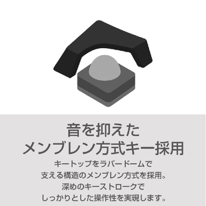 e angle 静音ワイヤレスキーボード・マウス コンボモデル ANGL-KMW2-A-BK-イメージ6