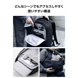 エレコム MNL CITY PACK LITE CORDURA re/cor ブラック BM-MNLBP04BK-イメージ6