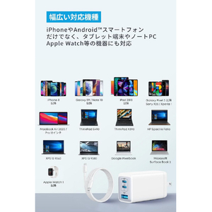 Anker PowerPort III 3-Port 65W Pod with USB-C & USB-C ケーブル B2667N22-イメージ6