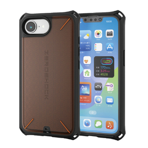 エレコム iPhone 17e/16e用 ZEROSHOCK ケース 特殊素材D3O ブラック PM-A25SZEROD3BK-イメージ2