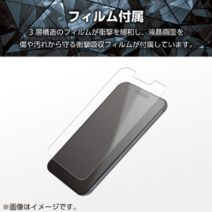 エレコム iPhone 17e/16e用 ZEROSHOCK ケース 特殊素材D3O ブラック PM-A25SZEROD3BK-イメージ7
