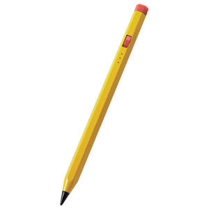 エレコム iPad専用充電式アクティブタッチペン イエロー P-TPACAPEN01YL-イメージ1