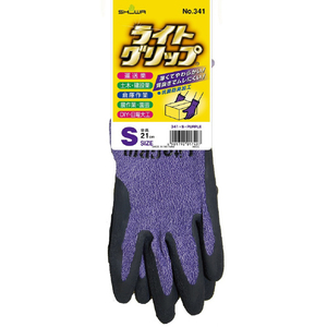 ＳＨＯＷＡ 天然ゴム背抜き手袋　ライトグリップ　パープル　Ｓサイズ NO341-SPL-イメージ11