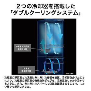 ハイアール 508L 5ドア冷凍冷蔵庫 A.M.U.月夜 Tsukiyo マットフロストブラック JR-LF51A(K)-イメージ13