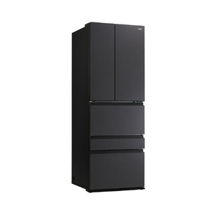 ハイアール 508L 5ドア冷凍冷蔵庫 A.M.U.月夜 Tsukiyo マットフロストブラック JR-LF51A(K)-イメージ2