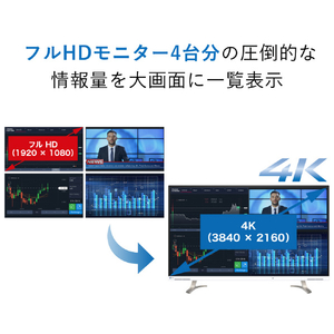 EIZO 42．5型液晶モニター FlexScan EV4340X ホワイト EV4340X-WT-イメージ4