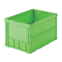 トラスコ中山 薄型折りたたみコンテナ 50L 緑 FC000GK-3449360
