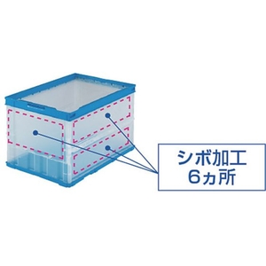 トラスコ中山 薄型折りたたみコンテナ 50L 緑 FC000GK-3449360-イメージ2
