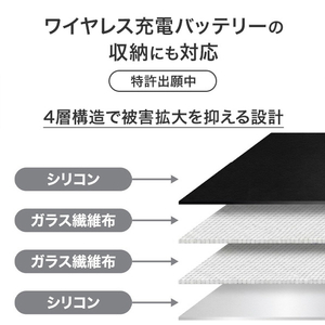 I・Oデータ モバイルバッテリー用 難燃ケース ブラック GP-FR18S/BK-イメージ5