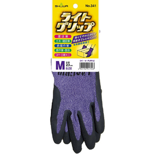 ＳＨＯＷＡ 天然ゴム背抜き手袋　ライトグリップ　パープル　Ｍサイズ NO341-MPL-イメージ11