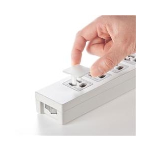 サンワサプライ コンセント安全キャップ 抜け止め用 TAP-CAP3P50L-イメージ3