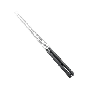 金口製作所 本焼ステンレス黒合板六角柄盛箸 210mm FC975LH-3309700-イメージ1