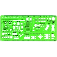 シンワ テンプレート TD-4 建築記号定規 1/100・1/200 66010 FC871WF-1476511