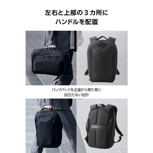 エレコム MNL CITY PACK LITE CORDURA Ballistic ブラック BM-MNLBP05BK-イメージ9