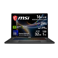 MSI ノートパソコン Stealth 16 AI+ B3W チャコールブラック STEALTH16AIB3WF-2679JP