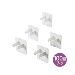 サンワサプライ コンセント安全キャップ 抜け止め用 TAP-CAP3P100L-イメージ1