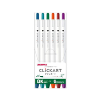 ゼブラ クリッカート 6色セット ダークカラー FCE264U-WYSS22-BC-6CDK