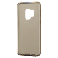レイアウト GalaxyS9用コネクタキャップ付きソフトケース ブラック RT-GS9TC10/BM