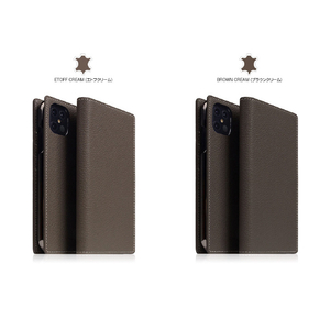 SLG Design iPhone 12 Pro Max用ケース Full Grain Leather Case ライトクリーム SD19751I12PM-イメージ11