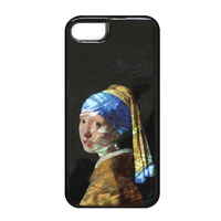 ikins iPhone SE(第3世代)/SE(第2世代)/8/7用天然貝ケース 名画シリーズ 真珠の耳飾りの少女 I22751ISE3