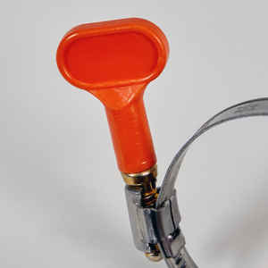 トラスコ ステンレス強力機械ホースバンド 締付径２５～４０ｍｍ（ＳＵＳ３０４） キャップ色：オレンジ TSB-40A-イメージ3