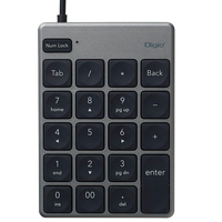 ナカバヤシ USB有線薄型テンキーボード グレー TNK-SU231GY