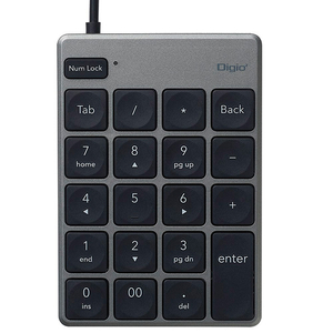 ナカバヤシ USB有線薄型テンキーボード グレー TNK-SU231GY-イメージ1