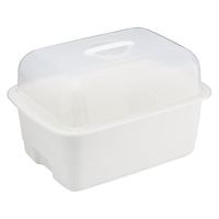 リス H&H ディッシュドレイナーフード付き L ホワイト FC154LV-7390512