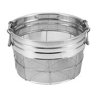 弁慶 18-8 取手付 寸胴型 広巾ザル(ミゾ付) 35cm FC596KZ-0423400