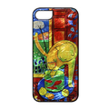 ikins iPhone SE(第3世代)/SE(第2世代)/8/7用天然貝ケース 名画シリーズ 魚と猫 I22752ISE3
