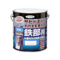 アサヒペン 水性高耐久鉄部用 3L ミルキーホワイト FC451NV