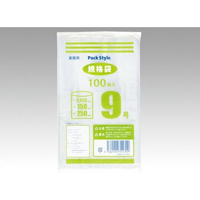パックスタイル ポリ規格袋 025 NO.09 100枚 FC953SG-00434962