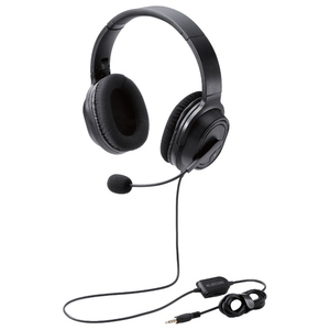 エレコム 両耳オーバーヘッドタイプ ヘッドセット ブラック HS-HP30TBK エレコム 両耳オーバーヘッドタイプ ヘッドセット ブラック HS-HP30TBK