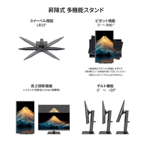 JAPANNEXT 21．5インチ 液晶ディスプレイ ブラック JN-215IPS120F-HSPC6-イメージ10